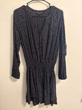 Rails Jasmine Mini Dress in Ash Cheetah Print